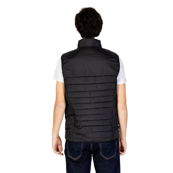 Black Polyester Sleveless Jacket Black Polyester Sleveless Jacket