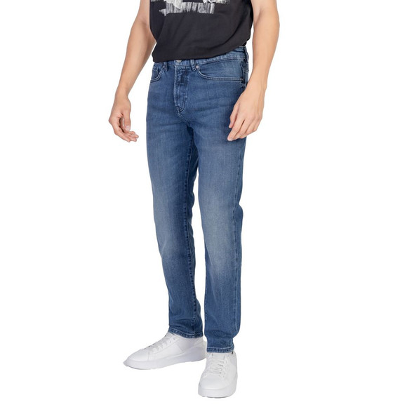 Blue Cotton Relaxed Fit Jean BO14898100237RO Blue Cotton Relaxed Fit Jean BO14898100237RO