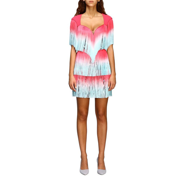 Elisabetta Franchi Pink Polyester Women Dress Elisabetta Franchi Pink Polyester Women Dress