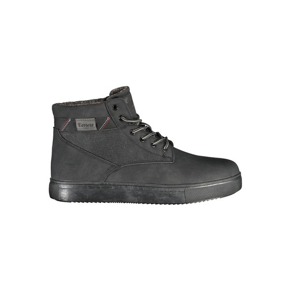Carrera Chic Black Lace-up Boots with Contrast Details Carrera Chic Black Lace-up Boots with Contrast Details