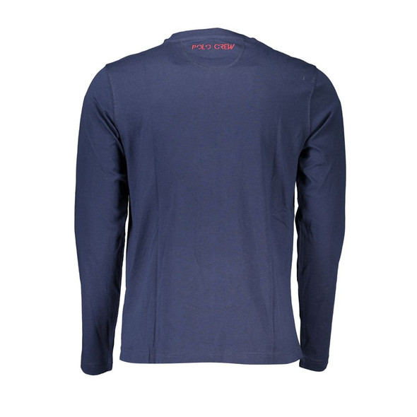 Regal Blue Crew Neck Embroidered Tee Regal Blue Crew Neck Embroidered Tee