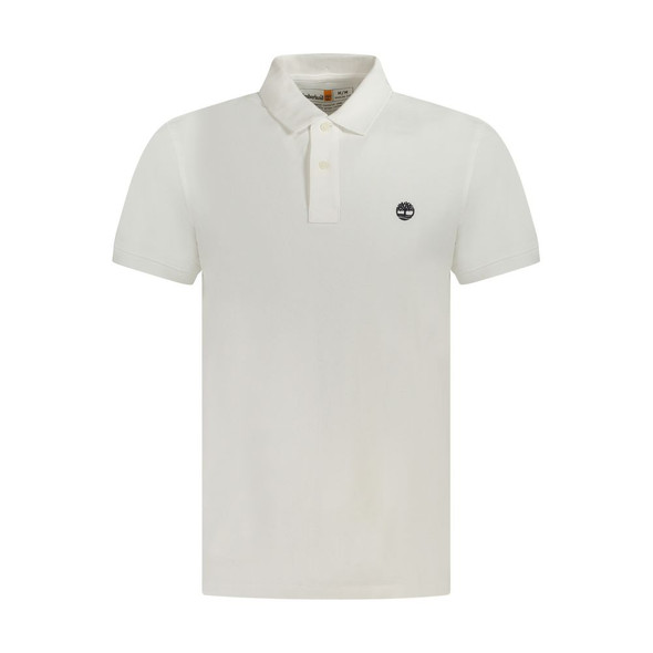 Timberland White Cotton Men Polo Shirt Timberland White Cotton Men Polo Shirt