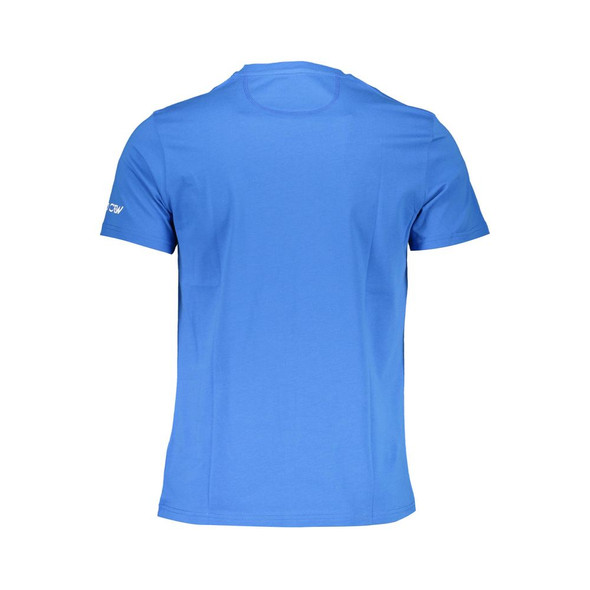 La Martina Blue Cotton Men T-Shirt LA-37033 La Martina Blue Cotton Men T-Shirt LA-37033