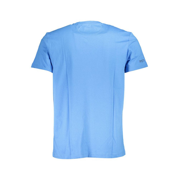 La Martina Blue Cotton Men T-Shirt LA-37108 La Martina Blue Cotton Men T-Shirt LA-37108