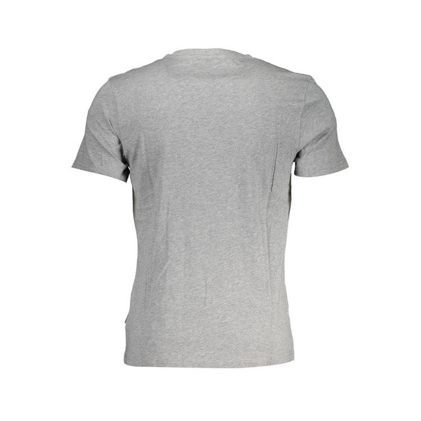 Napapijri Brown Cotton Men T-Shirt NA-37646 Napapijri Brown Cotton Men T-Shirt NA-37646