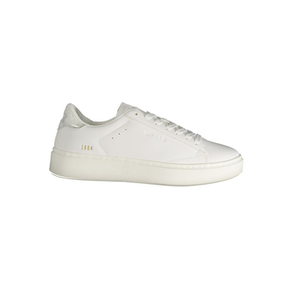 White Polyester Women Sneaker GA-38615 White Polyester Women Sneaker GA-38615