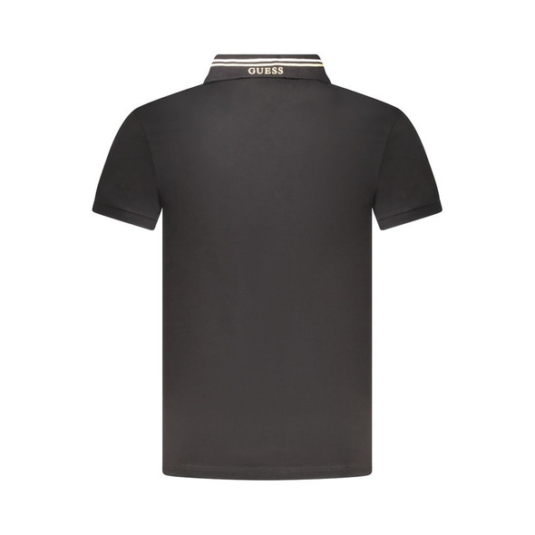 Black Cotton Polo Shirt GU-39070 Black Cotton Polo Shirt GU-39070