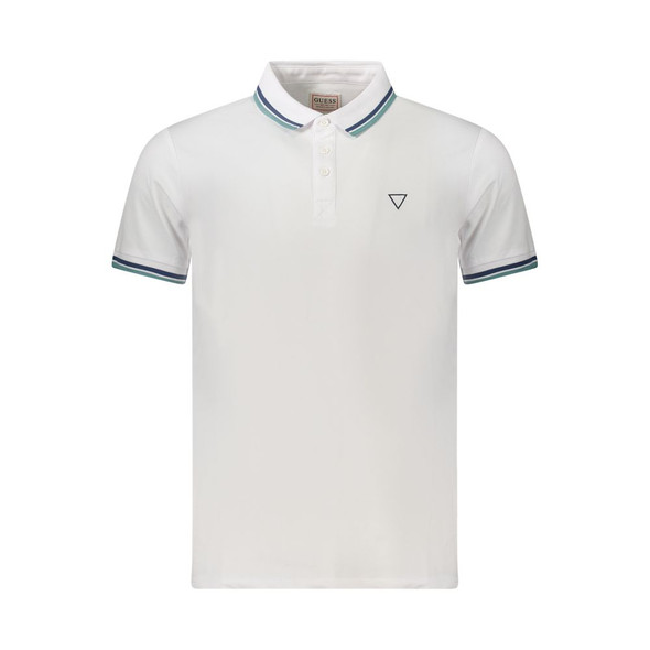 Guess Jeans White Cotton Men Polo Shirt GU-39092 Guess Jeans White Cotton Men Polo Shirt GU-39092