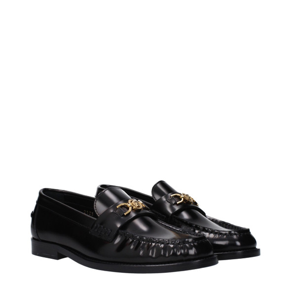 Black Leather Slip-On Loafers VE9489260052745BT Black Leather Slip-On Loafers VE9489260052745BT