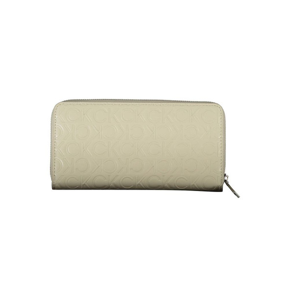 Beige Polyethylene Women Wallet CA-22429 Beige Polyethylene Women Wallet CA-22429