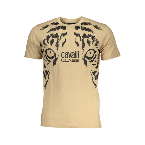 Beige Cotton T-Shirt CA-28592 Beige Cotton T-Shirt CA-28592