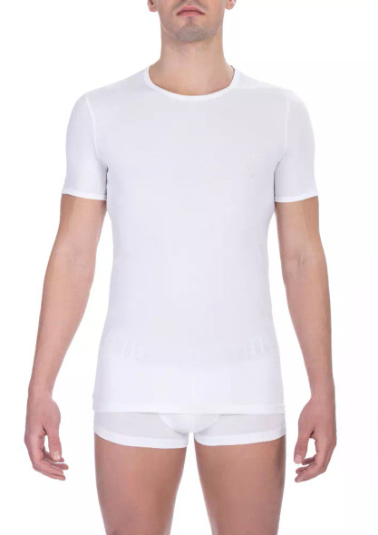 Bikkembergs White Cotton Men T-Shirt BI-21796 Bikkembergs White Cotton Men T-Shirt BI-21796