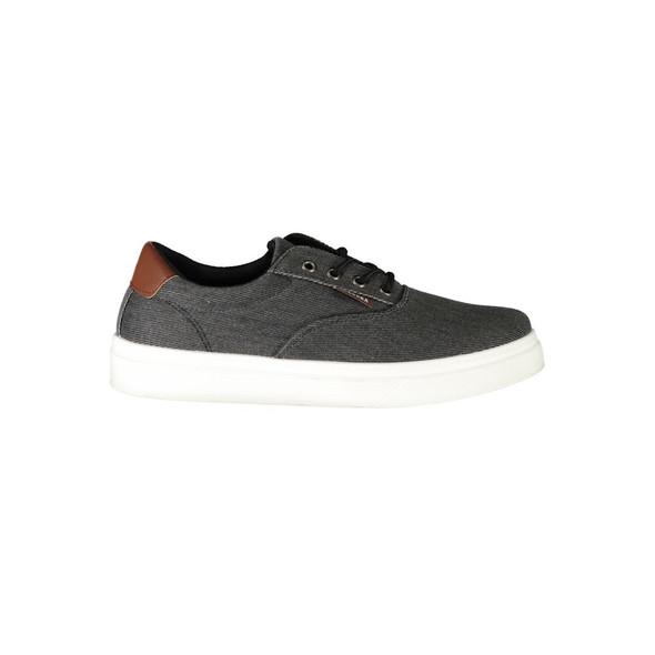 Black Polyester Sneaker CA-29789 Black Polyester Sneaker CA-29789