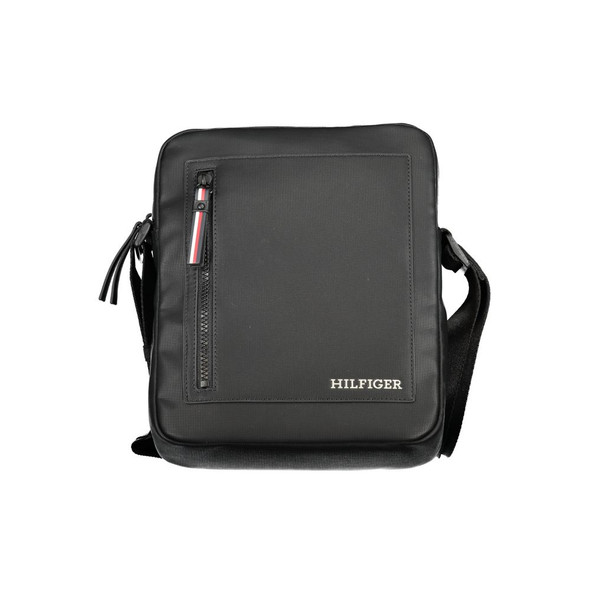Tommy Hilfiger Black Polyethylene Shoulder Bag TO-30686 Tommy Hilfiger Black Polyethylene Shoulder Bag TO-30686