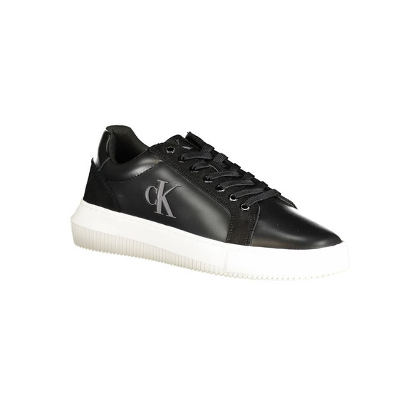 Black Polyester Sneaker CA-31514 Black Polyester Sneaker CA-31514