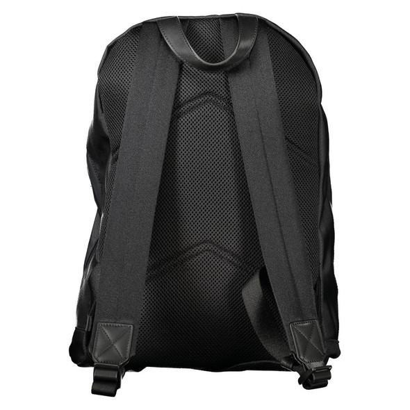 Black Polyester Men Backpack CA-33644 Black Polyester Men Backpack CA-33644