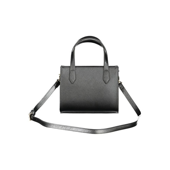 Black Polyethylene Women Handbag VA-36195 Black Polyethylene Women Handbag VA-36195