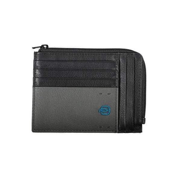 Black Leather Men Wallet PI-38121 Black Leather Men Wallet PI-38121
