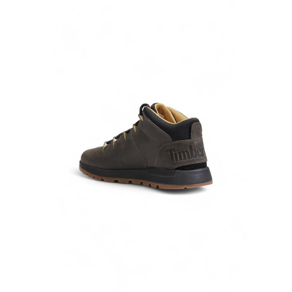 Gray Recycled Leather Sneaker Gray Recycled Leather Sneaker