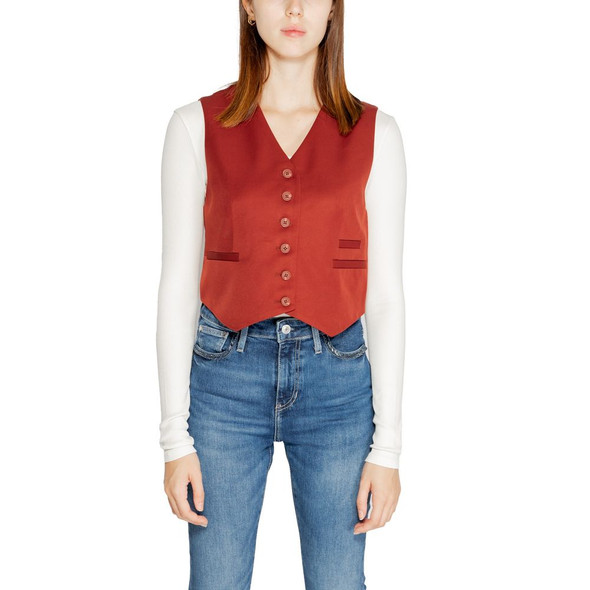 Red Polyester Waistcoat Red Polyester Waistcoat