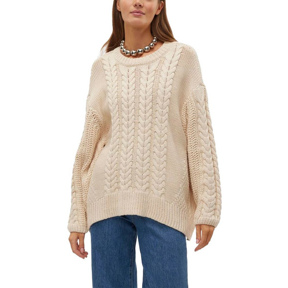 Beige Cotton Sweater VE15173002507RO Beige Cotton Sweater VE15173002507RO