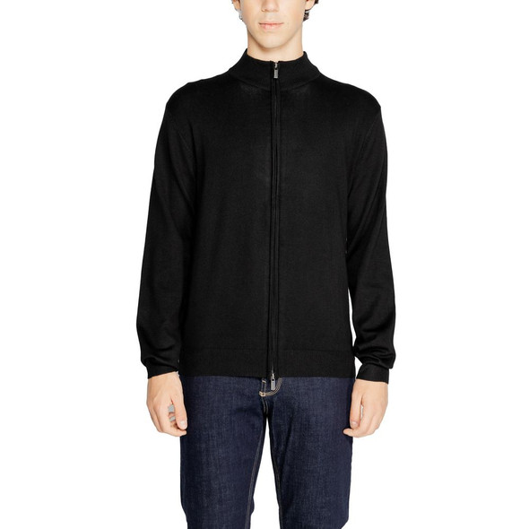 Black Viscose Cardigan HA15189100009RO Black Viscose Cardigan HA15189100009RO