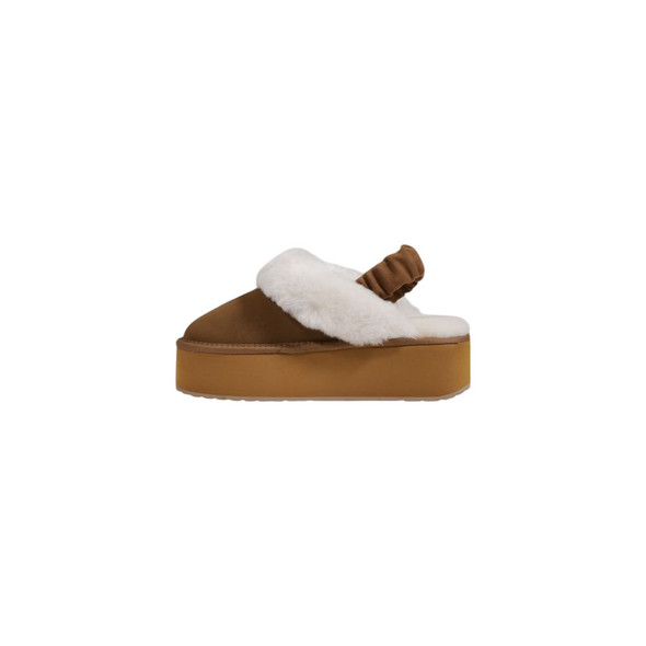 Beige Suede Leather Platform Beige Suede Leather Platform