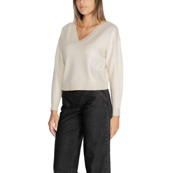 White Viscose Sweater VE15265600820RO White Viscose Sweater VE15265600820RO