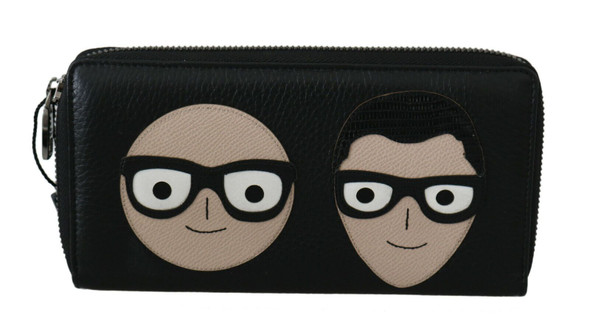 Dolce & Gabbana Black Leather #DGFAMILY Zipper Continental Mens Wallet Dolce & Gabbana Black Leather #DGFAMILY Zipper Continental Mens Wallet