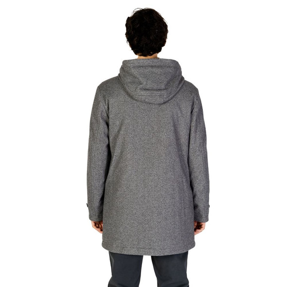 Gray Polyester Coat HA15669900153RO Gray Polyester Coat HA15669900153RO