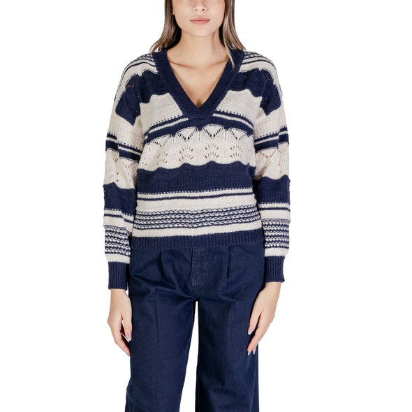 Blue Recycled Polyester Sweater Blue Recycled Polyester Sweater