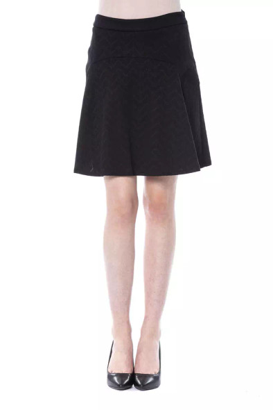 Black Polyester Women Skirt BY-17682 Black Polyester Women Skirt BY-17682
