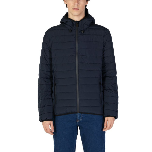Blue Polyester Jackets & Coat SU15734300010RO Blue Polyester Jackets & Coat SU15734300010RO