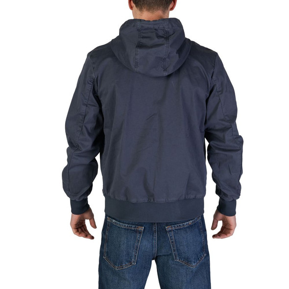 Blue Cotton Jackets & Coat RE15821300010RO Blue Cotton Jackets & Coat RE15821300010RO