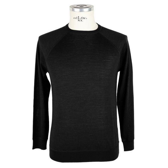Black Cashmere Men Sweater Black Cashmere Men Sweater