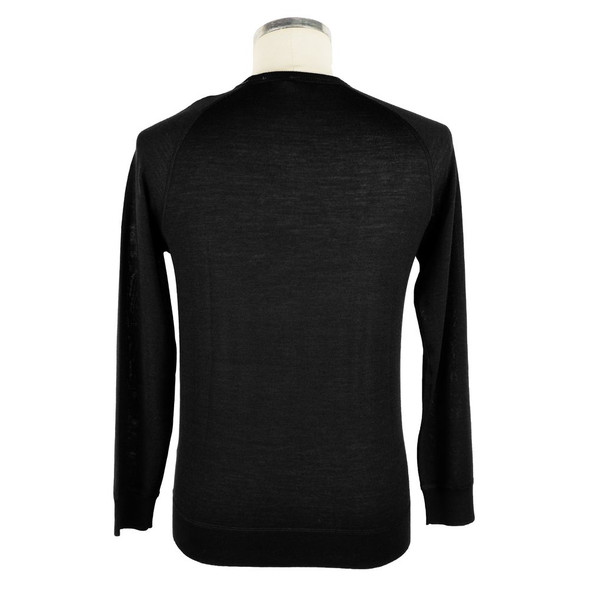 Black Cashmere Men Sweater Black Cashmere Men Sweater