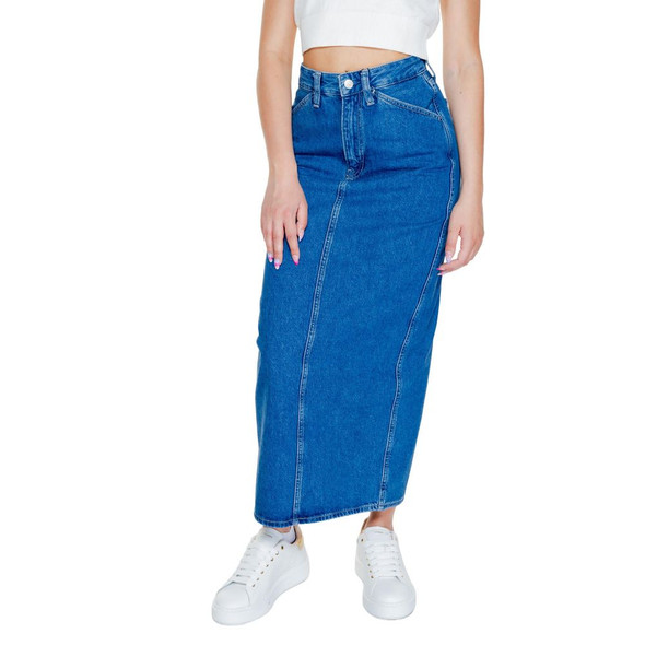 Blue Cotton Skirt Blue Cotton Skirt