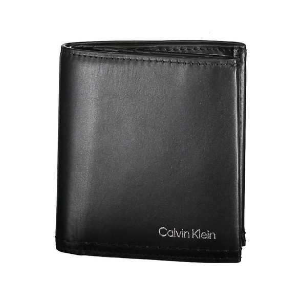 Black Leather Men Wallet CA-38060 Black Leather Men Wallet CA-38060