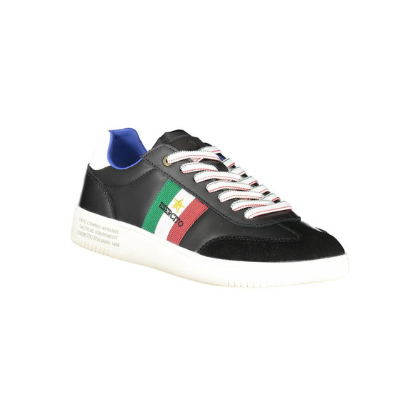Esercito 1659 Black Leather Men Sneaker Esercito 1659 Black Leather Men Sneaker