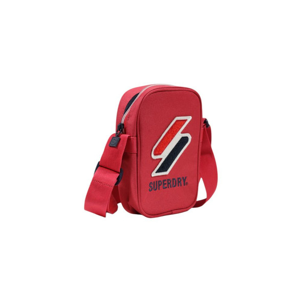 Red Polyester Messenger Bag Red Polyester Messenger Bag