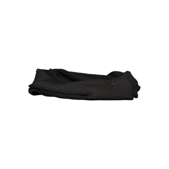 Guess Jeans Black Polyester Scarf Guess Jeans Black Polyester Scarf