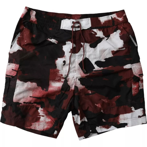 Multicolor Camouflage DG Logo Beachwear Shorts Swimwear PAN75511 Multicolor Camouflage DG Logo Beachwear Shorts Swimwear PAN75511