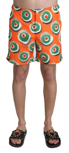 Dolce & Gabbana Orange Cupcake Beachwear Shorts Swimwear Dolce & Gabbana Orange Cupcake Beachwear Shorts Swimwear