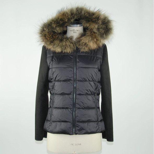 Black Polyester Women Jacket Black Polyester Women Jacket