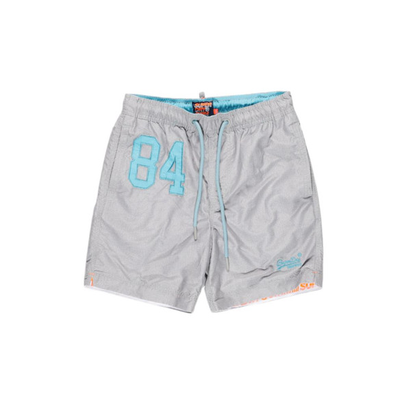 Gray Polyester Swim Short Gray Polyester Swim Short