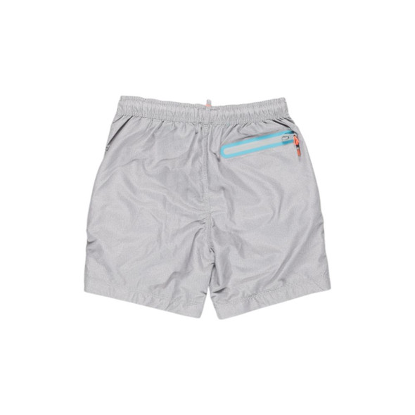 Gray Polyester Swim Short Gray Polyester Swim Short