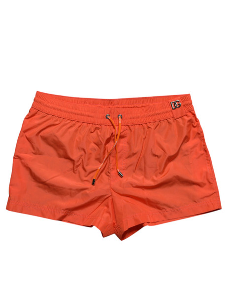 Dolce & Gabbana Orange Polyester Beachwear Shorts 2Pc Swimwear Dolce & Gabbana Orange Polyester Beachwear Shorts 2Pc Swimwear