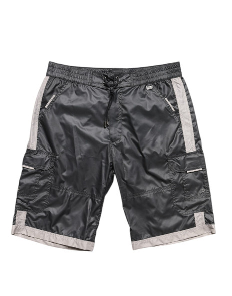 Gray Polyester Beachwear Swim Shorts Swimwear Gray Polyester Beachwear Swim Shorts Swimwear