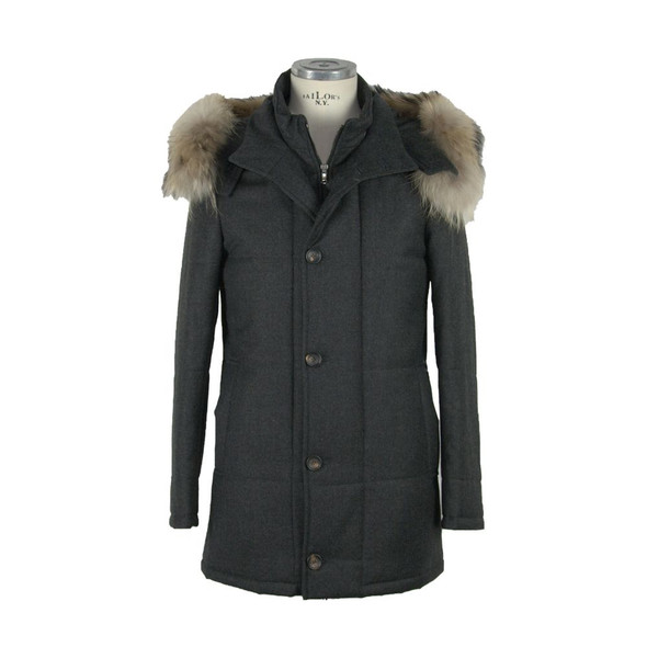 Elegant Italian Wool-Cashmere Blend Jacket Elegant Italian Wool-Cashmere Blend Jacket
