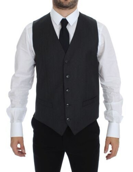 Gray Wool Formal Dress Vest Gilet Weste GSS12050 Gray Wool Formal Dress Vest Gilet Weste GSS12050